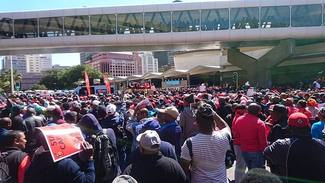 COSATU protest against state capture 2017. photo by Discot