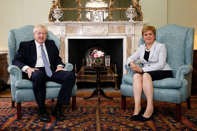 Prime Minister Boris Johnson and First Minister Nicola Sturgeon