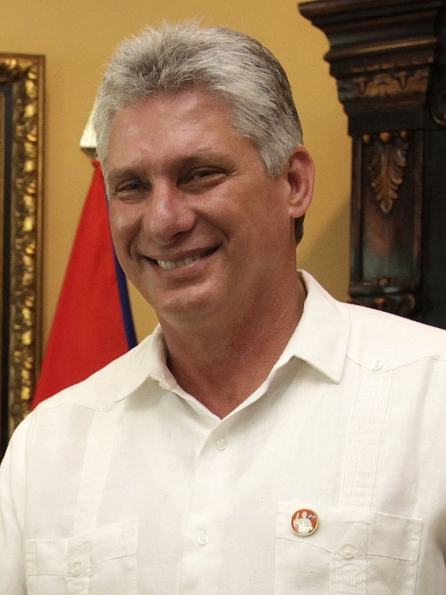 Miguel diaz-Canal (58) who succeeded Raul Castro as Cuba's President of the Council of State and the Council  of Ministers on 19 April 2018. Before that he served as Higher Education Minister and Deputy Prime Minister.