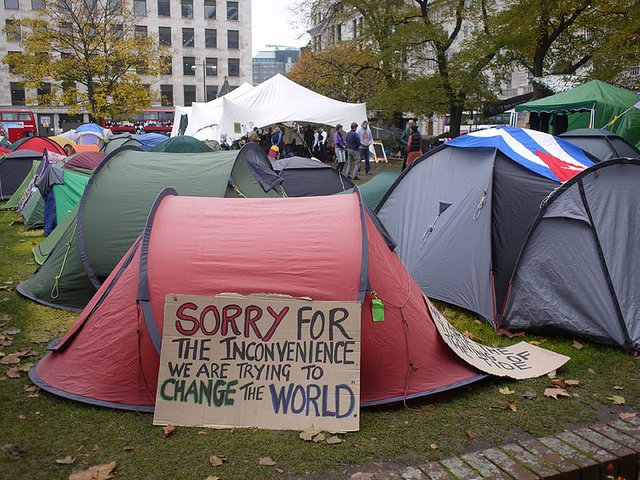 Change not easy - Occupy London 2011: Photo Alan Denny