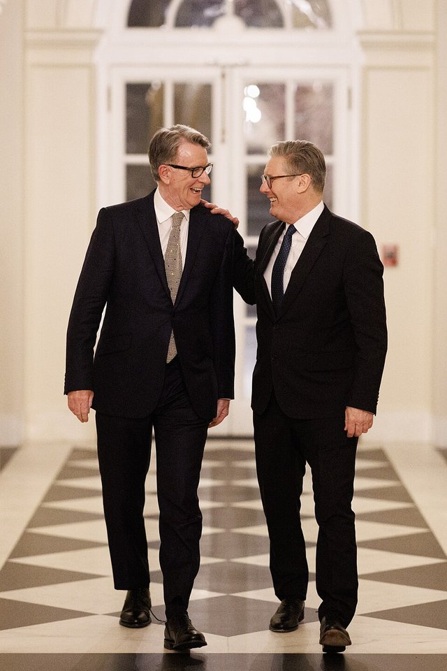 Error of judgement. Kier Starmer with Peter Mandelson