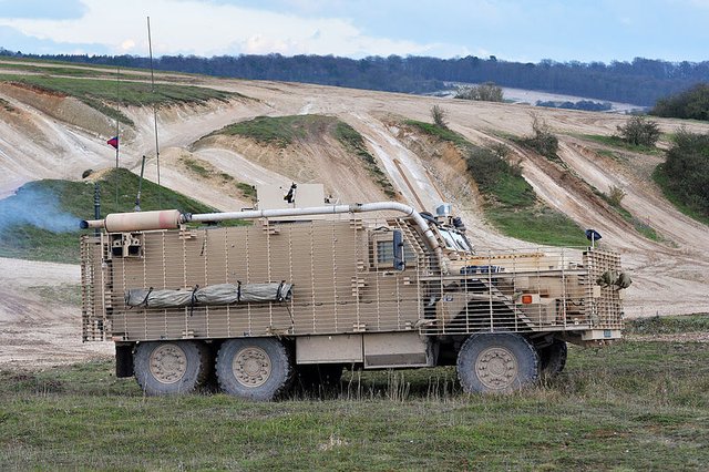 Mastiff armoured vehicle of the sort Britain is sending to Ukraine - photo by Steve Blake