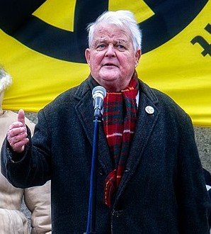 Peace campaigner Bruce Kent - photo by Garry Knight