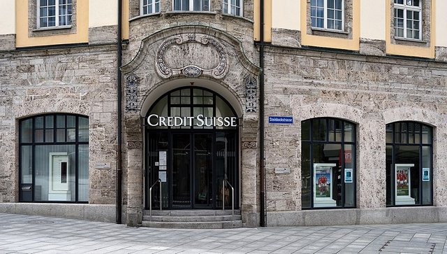 Credit Suisse Bank in Chur, Switzerland. Photo by Cayambe