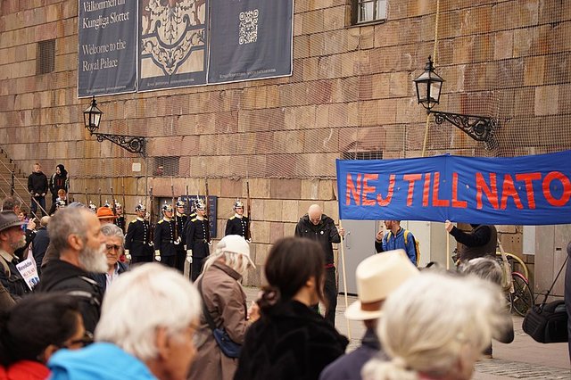 Anti-NATO demonstration in Stockholm May 2022. Photo by Alexandar  Vujadinovic