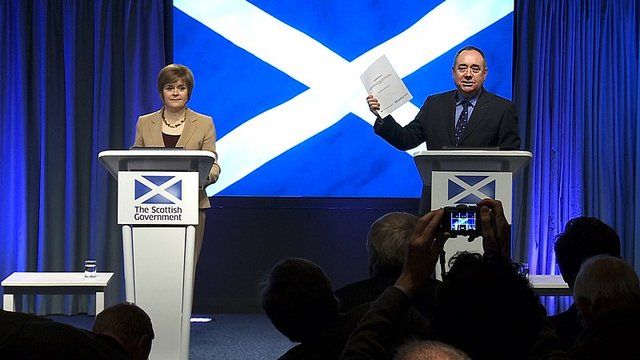 Sturgeon and Salmond architects of the SNP’s rise both now former First Ministers photo by Scottish Government