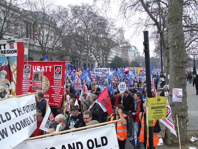 UCATT banner - Photo by Clem Rutter